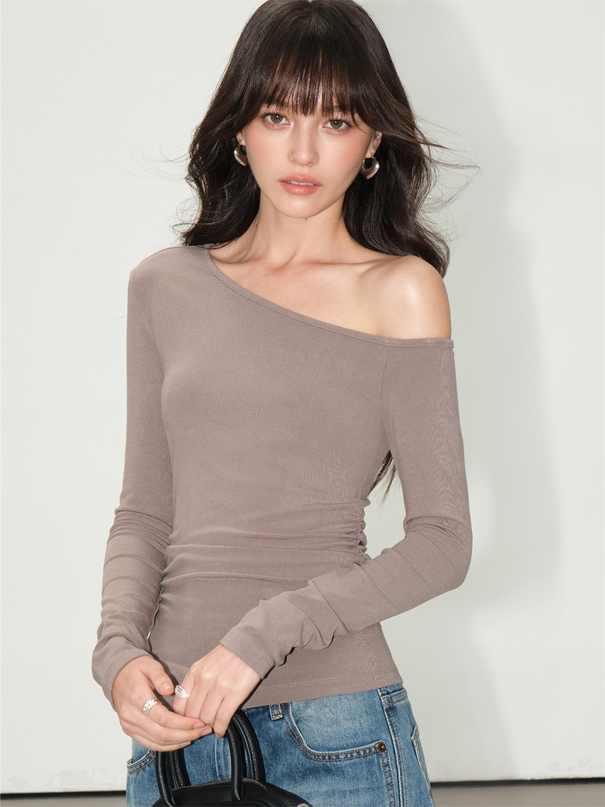 Lucille Asymmetric One-Shoulder Top