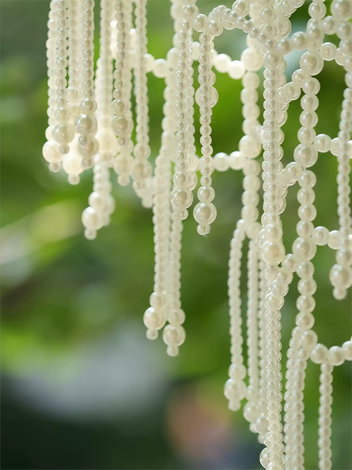 Yun Dang Pearl Beaded Tassel Cape
