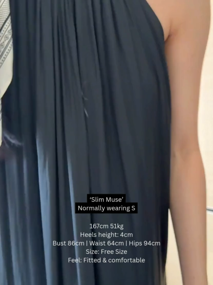 Winona Neck Tie Maxi Dress