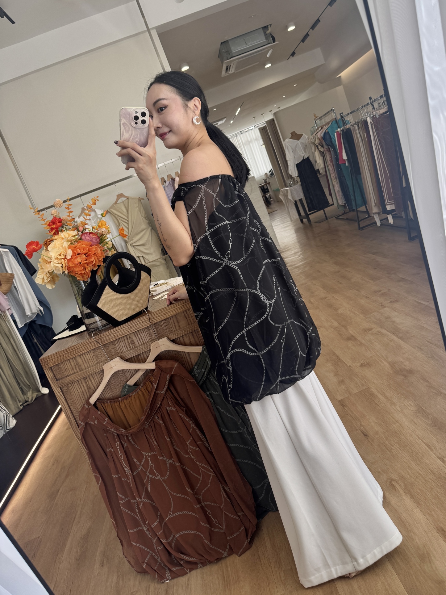 Wanessa Off Shoulder Flowy Top