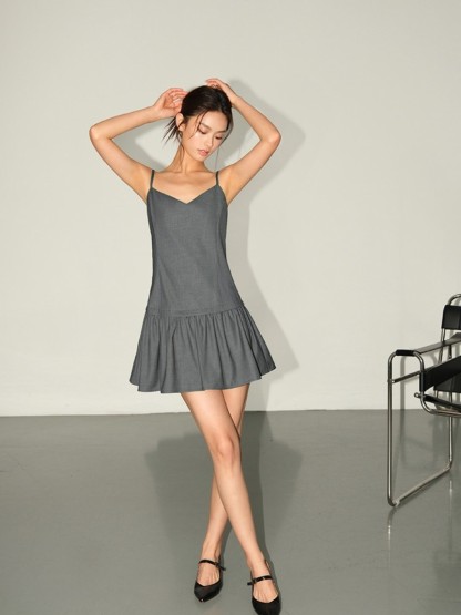 Milana Cami Mini Dress-The Black Bow-