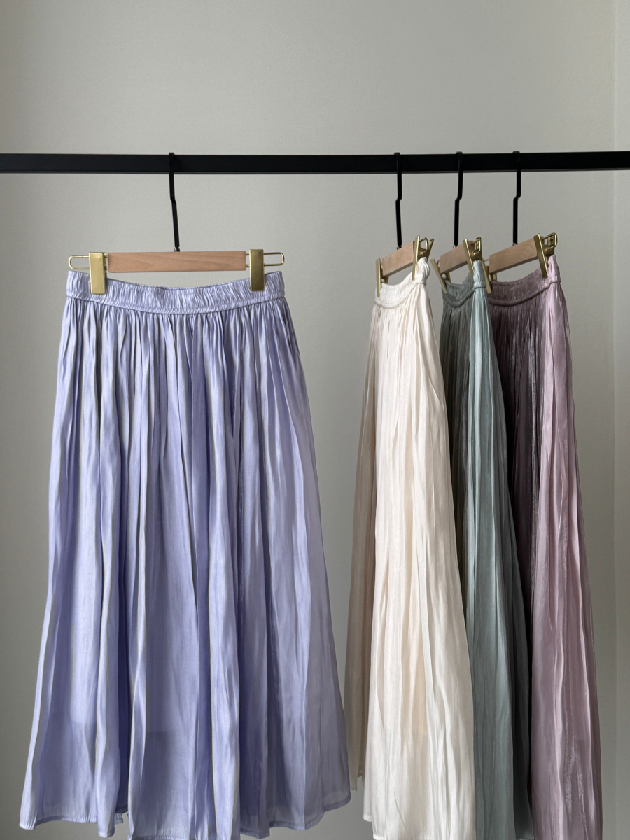 Xenna Pleated A-Line Skirt-The Black Bow-