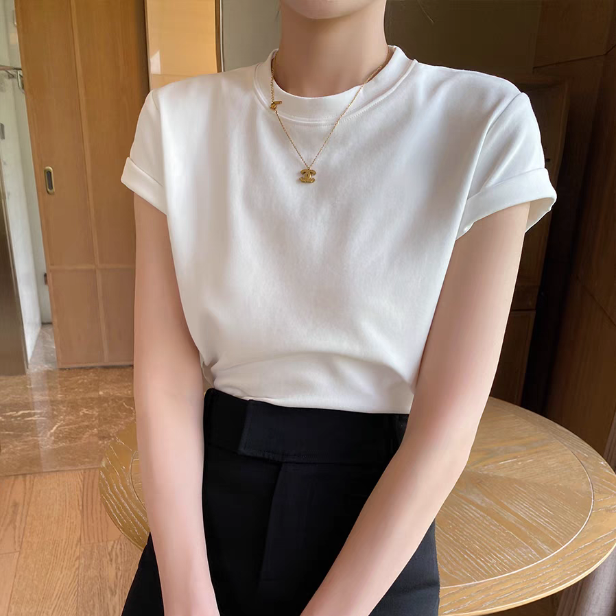 American Denim Dungaree Dress & Pezy Basic Tee-The Black Bow-