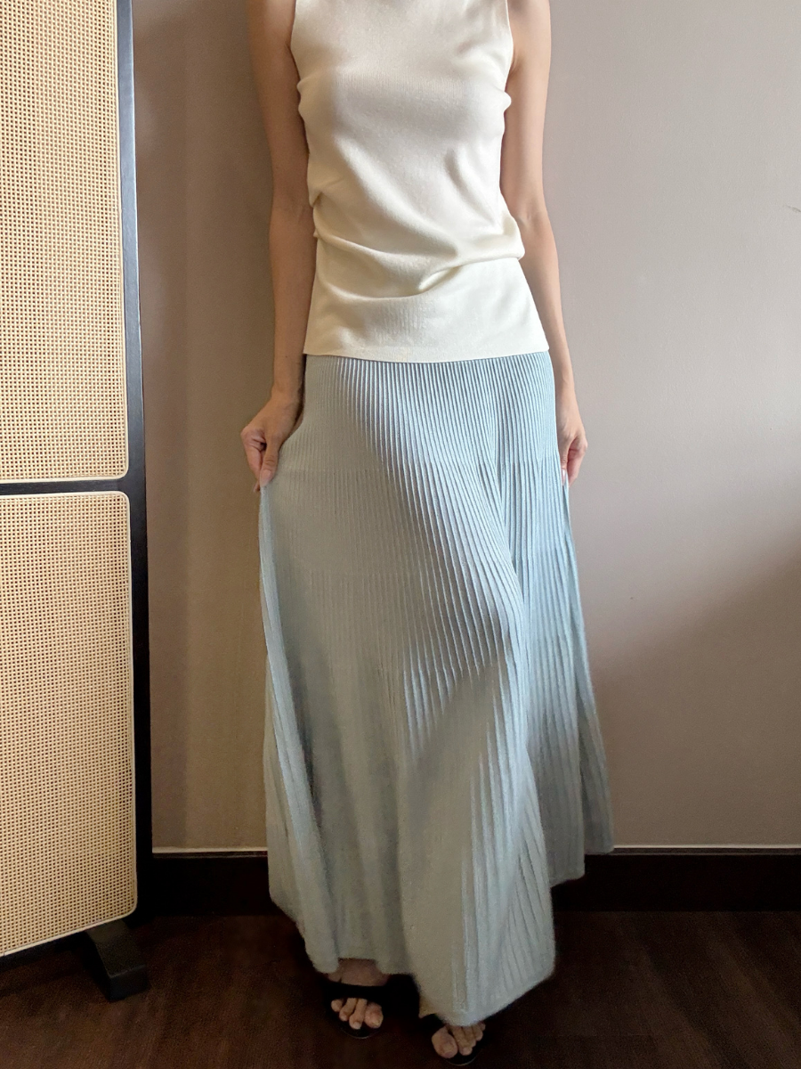 Emma Pleated Maxi Skirt