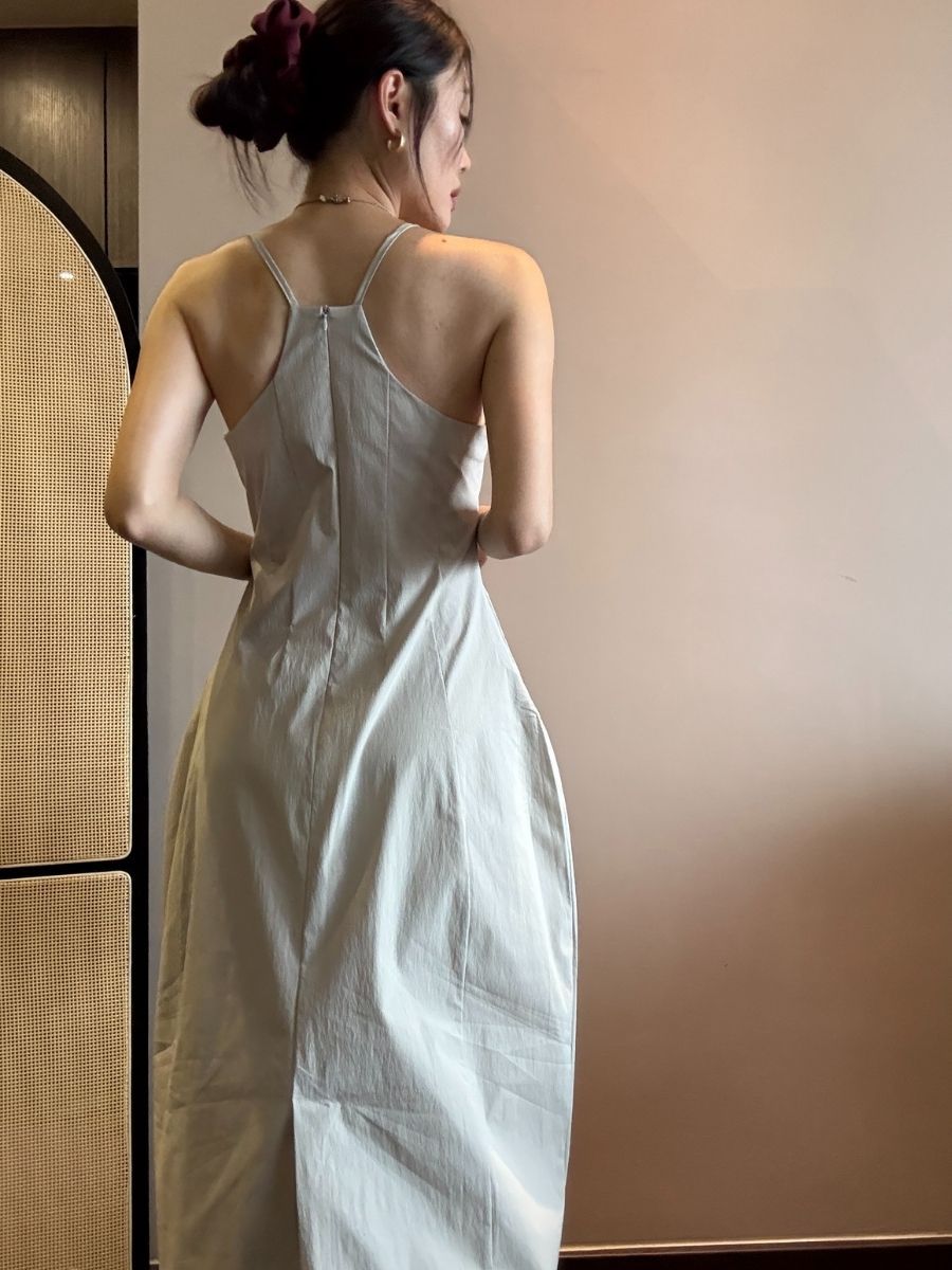 Keyla Halter Neck Dress with Pocket