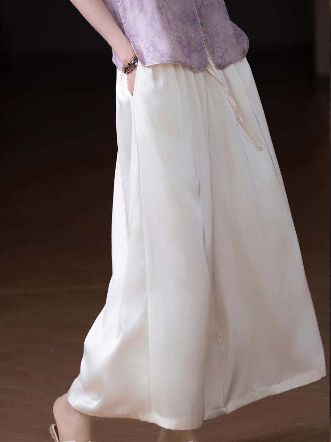 Ling Fang Satin Culottes