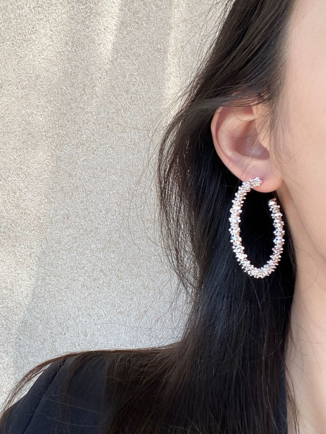 Zenya Bling Hoop Earrings