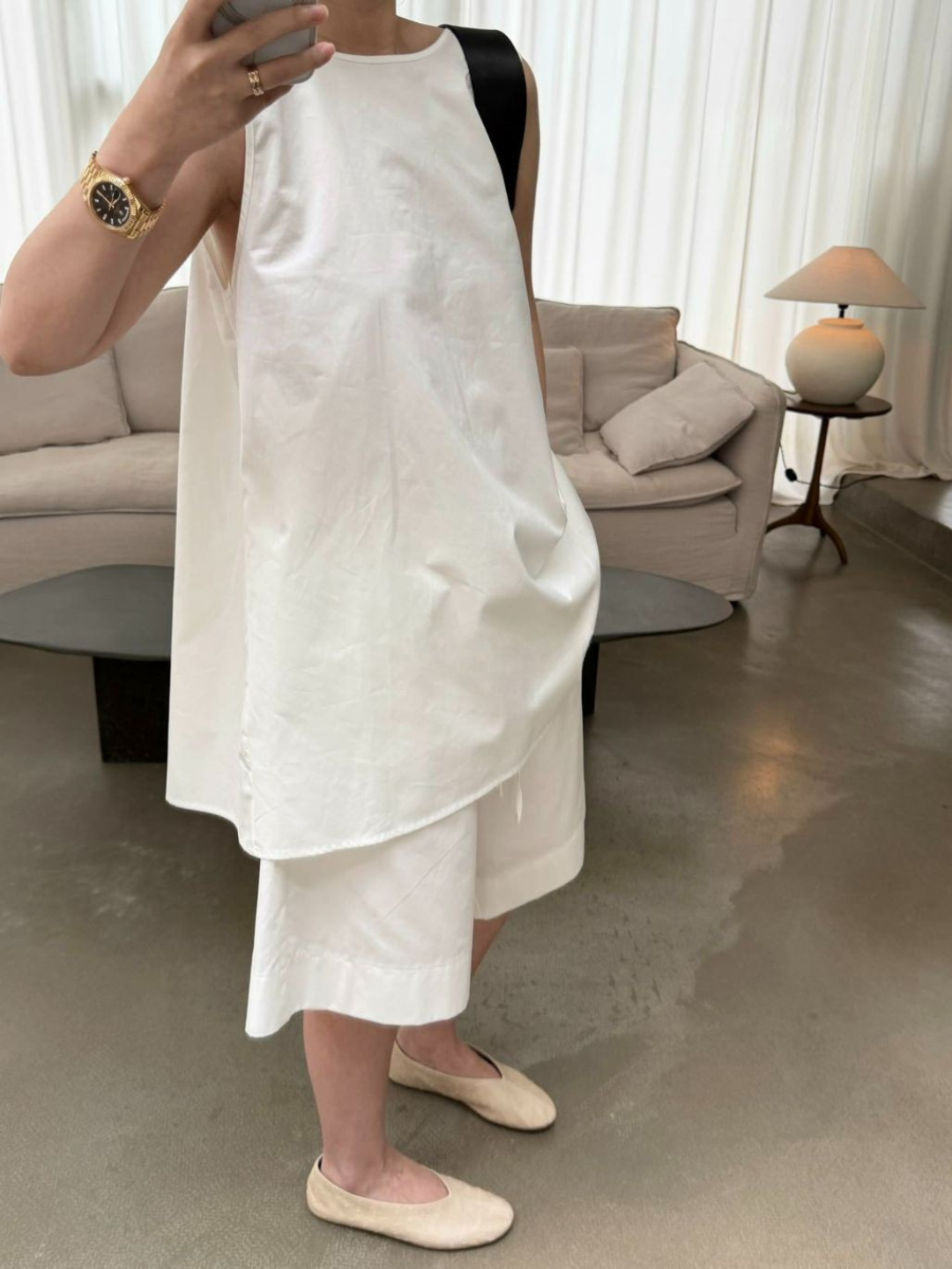 Paige Reversible Top & Relaxed Wide-Leg Bermuda Shorts (Items sold seperately)
