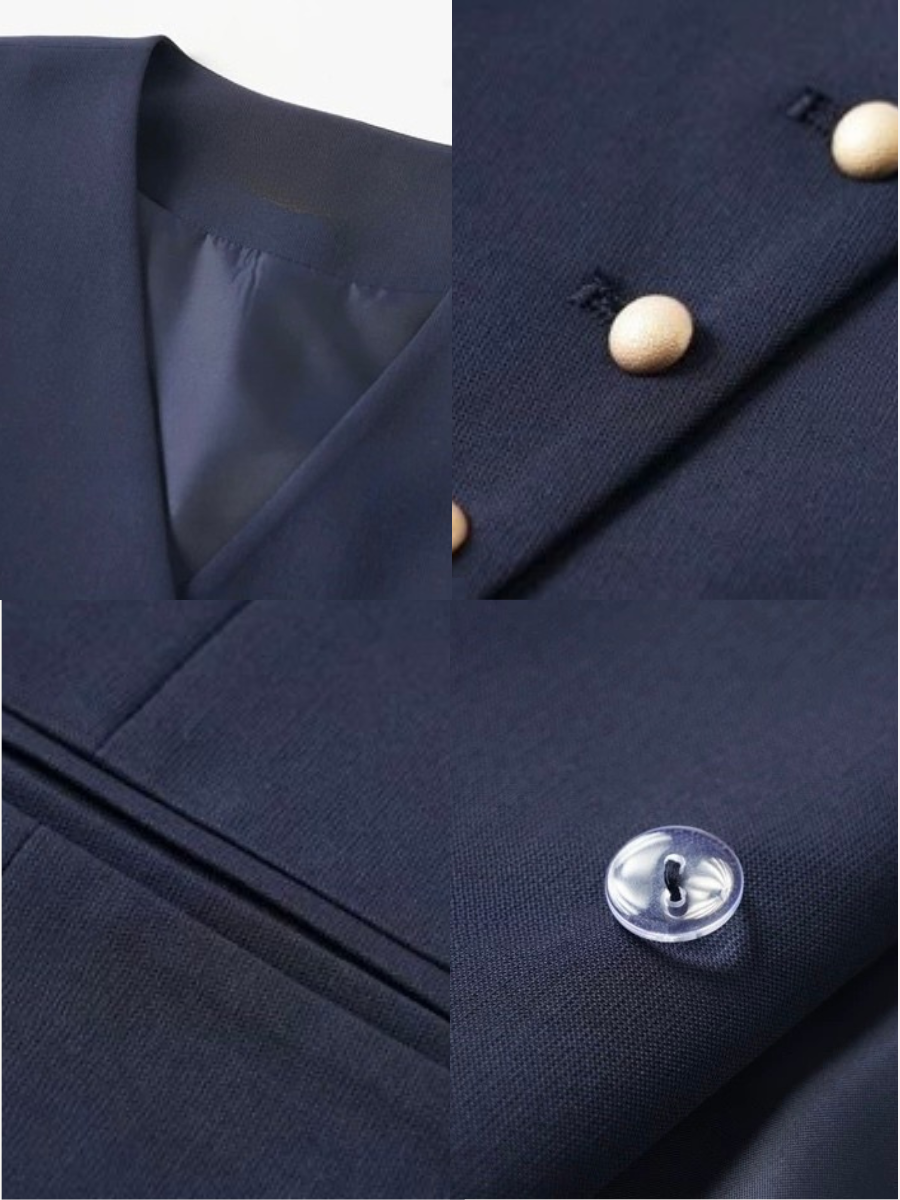 Vicky Asymmetric Button Vest