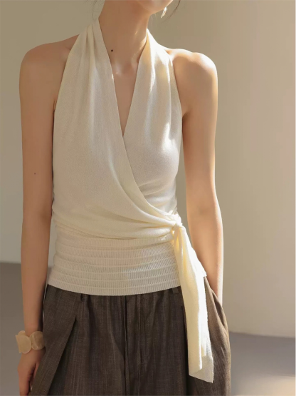 Hilary Draped Sleeveless Top