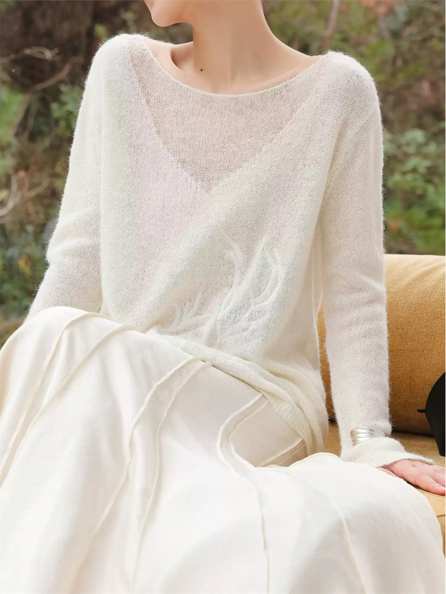 Hester Sheer Long-Sleeve Top