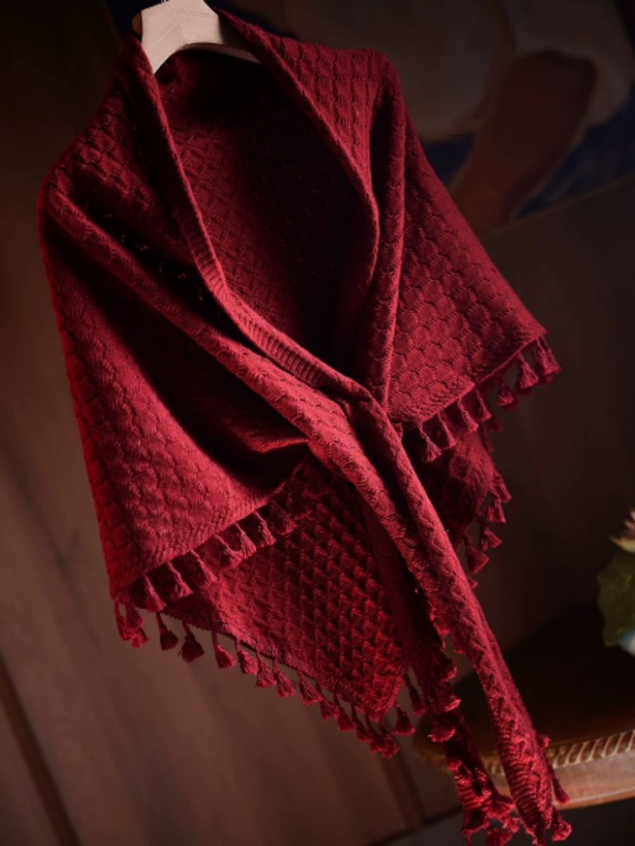 Ya Che Oriental Tassel Shawl