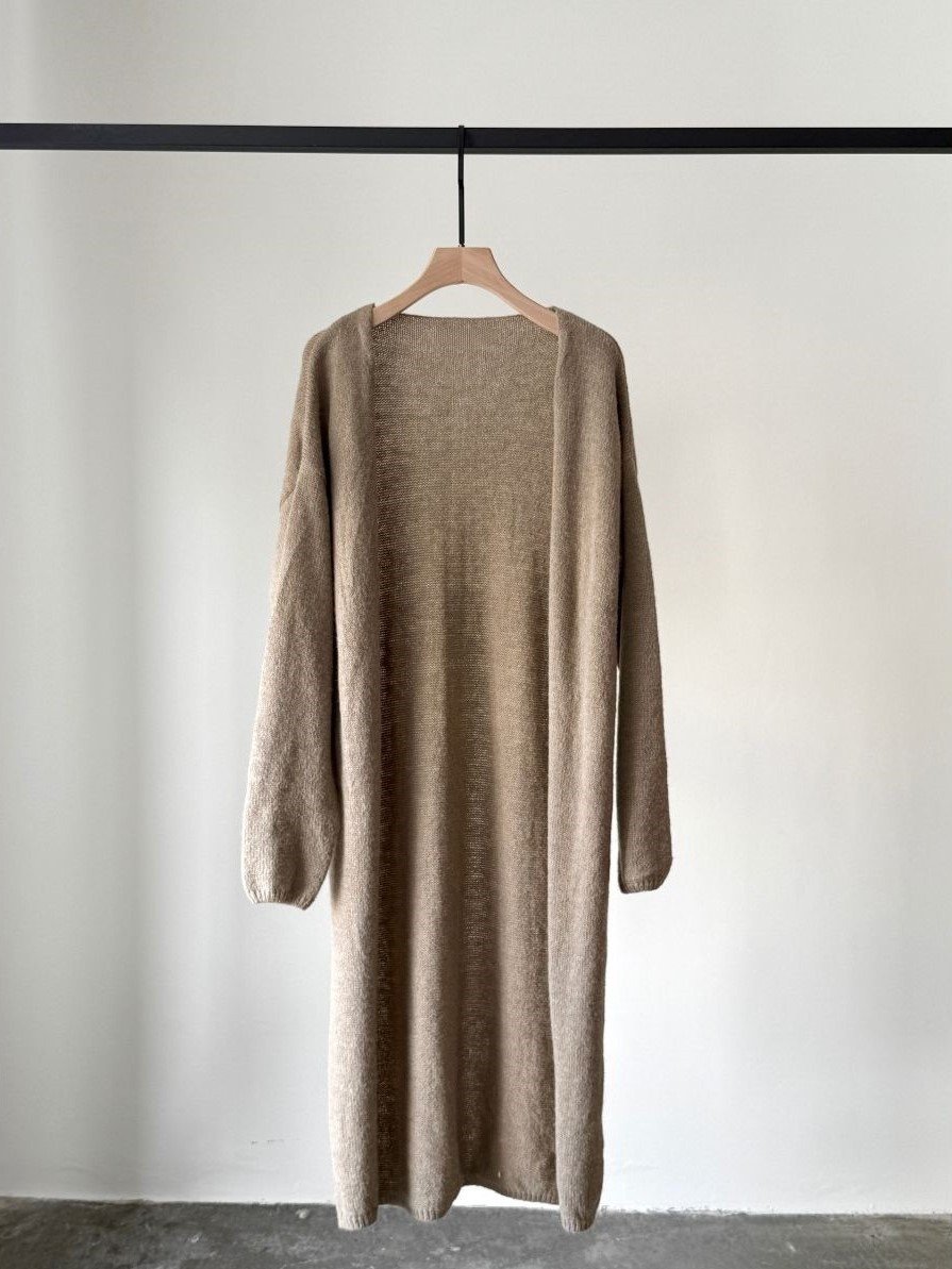 Egena Long Cardigan (Discounted-Free size)-The Black Bow-