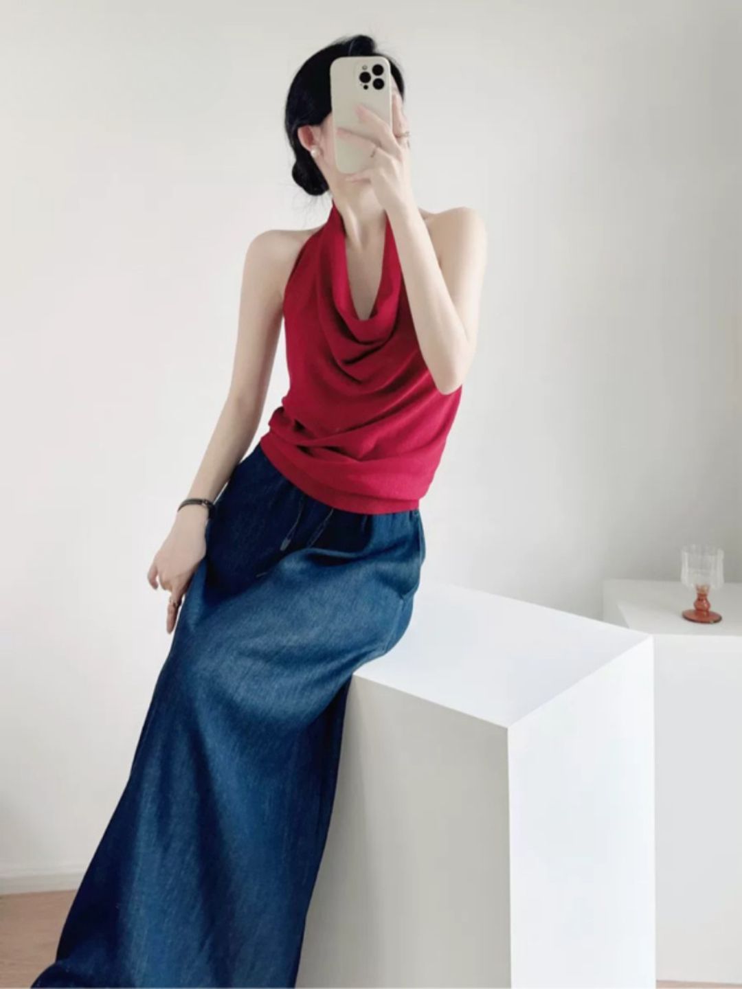 Landry Swing Collar Knit Top