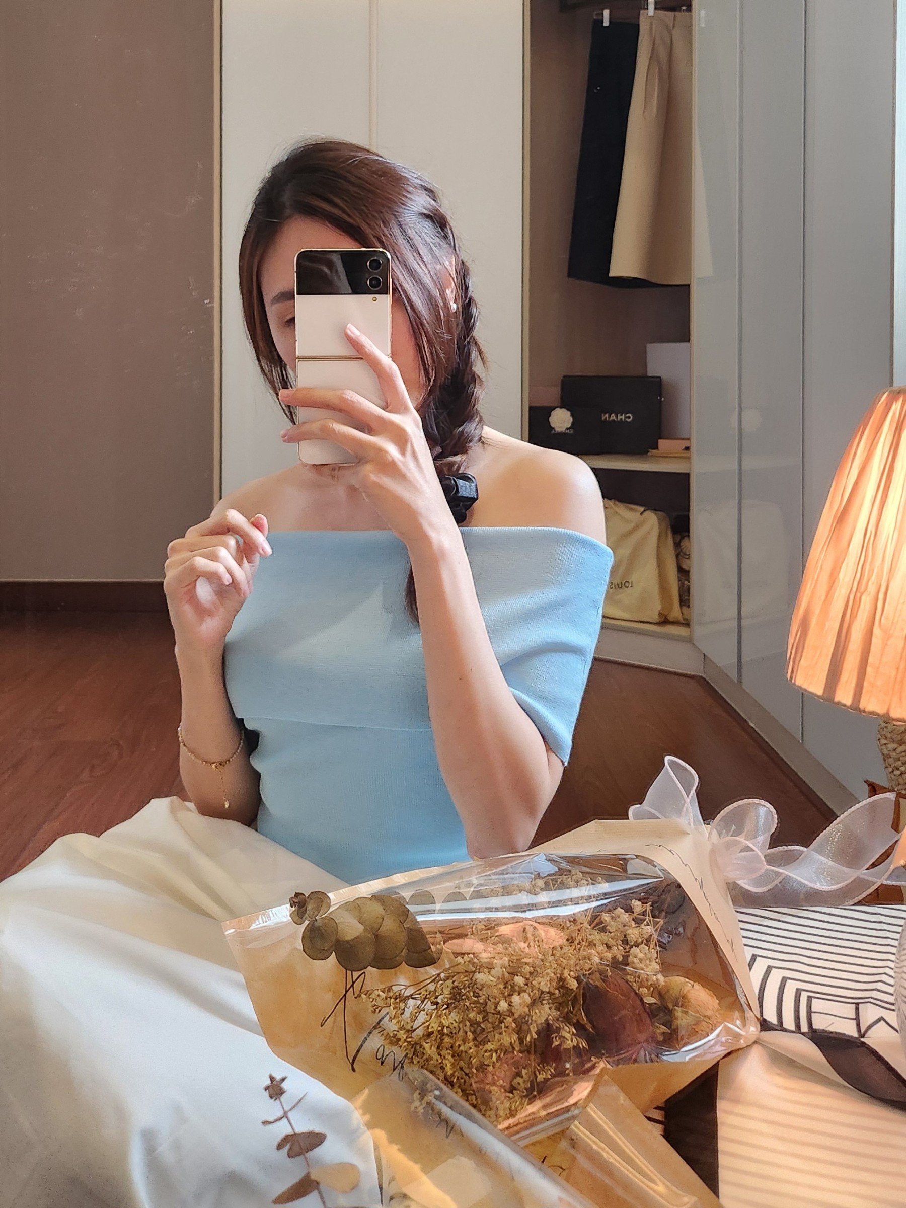 Gatane Off Shoulder Knit Top-The Black Bow-