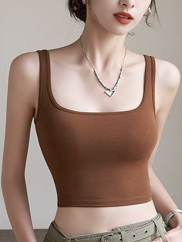 Quby Square Neck Padded Top (Black & White)