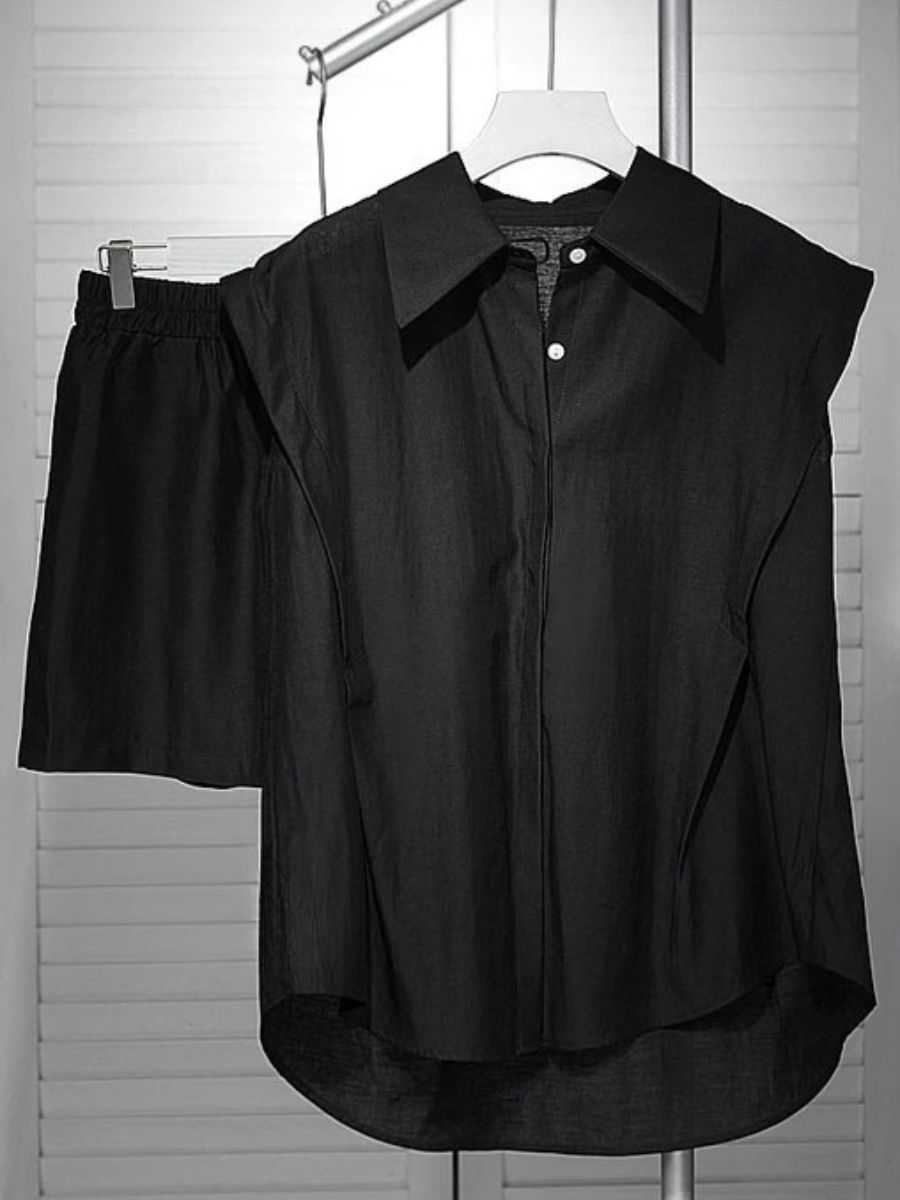 Larry Cap Sleeves Top & Shorts Set