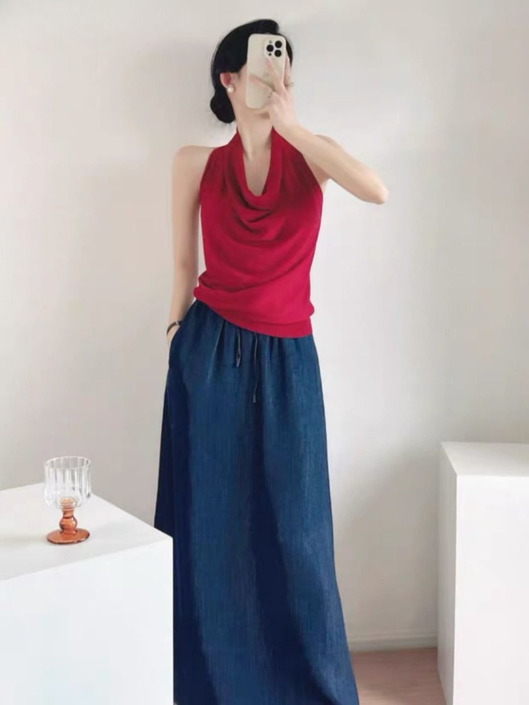 Landry Swing Collar Knit Top