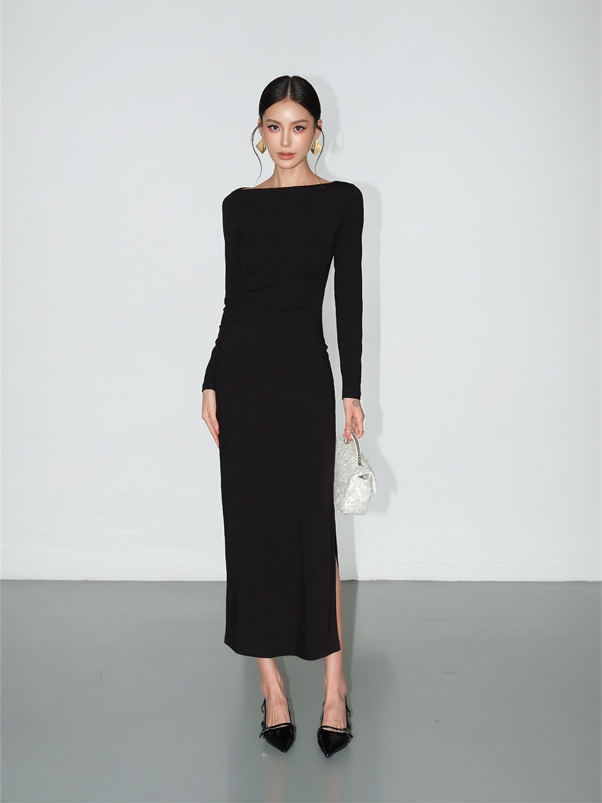 Livia Bodycon Knit Maxi Dress