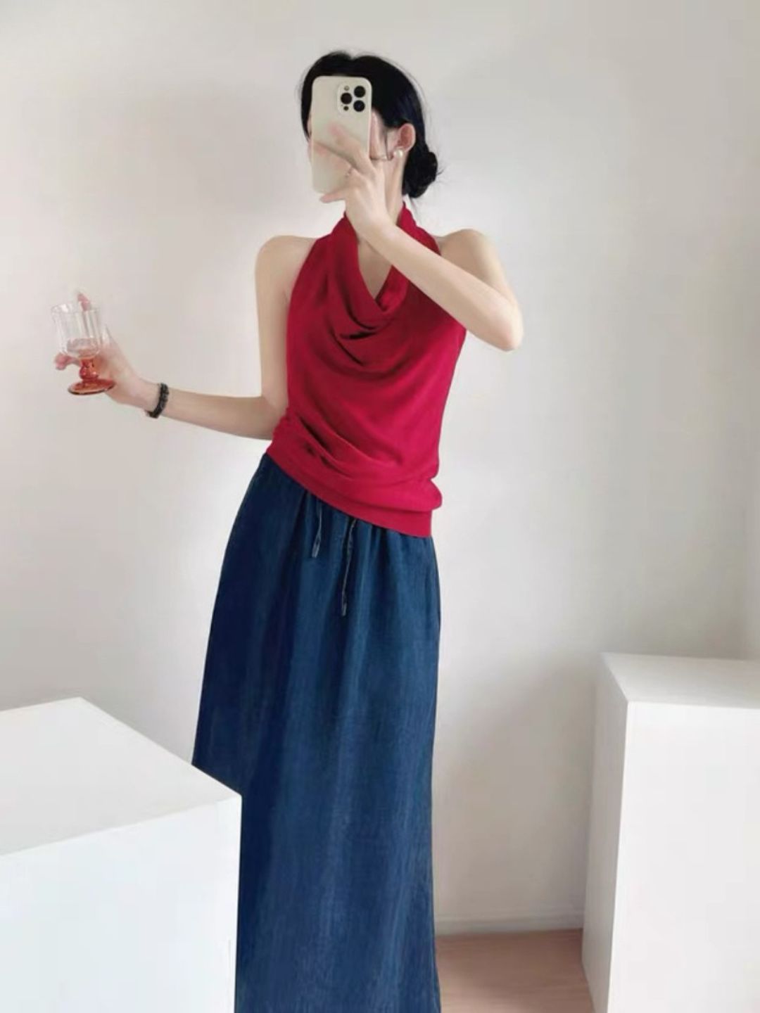 Landry Swing Collar Knit Top