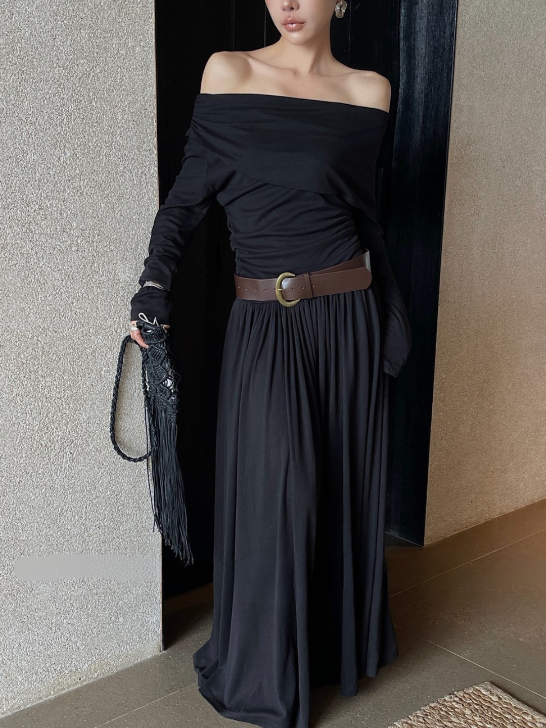 Winifred Off Shoulder Maxi Dress