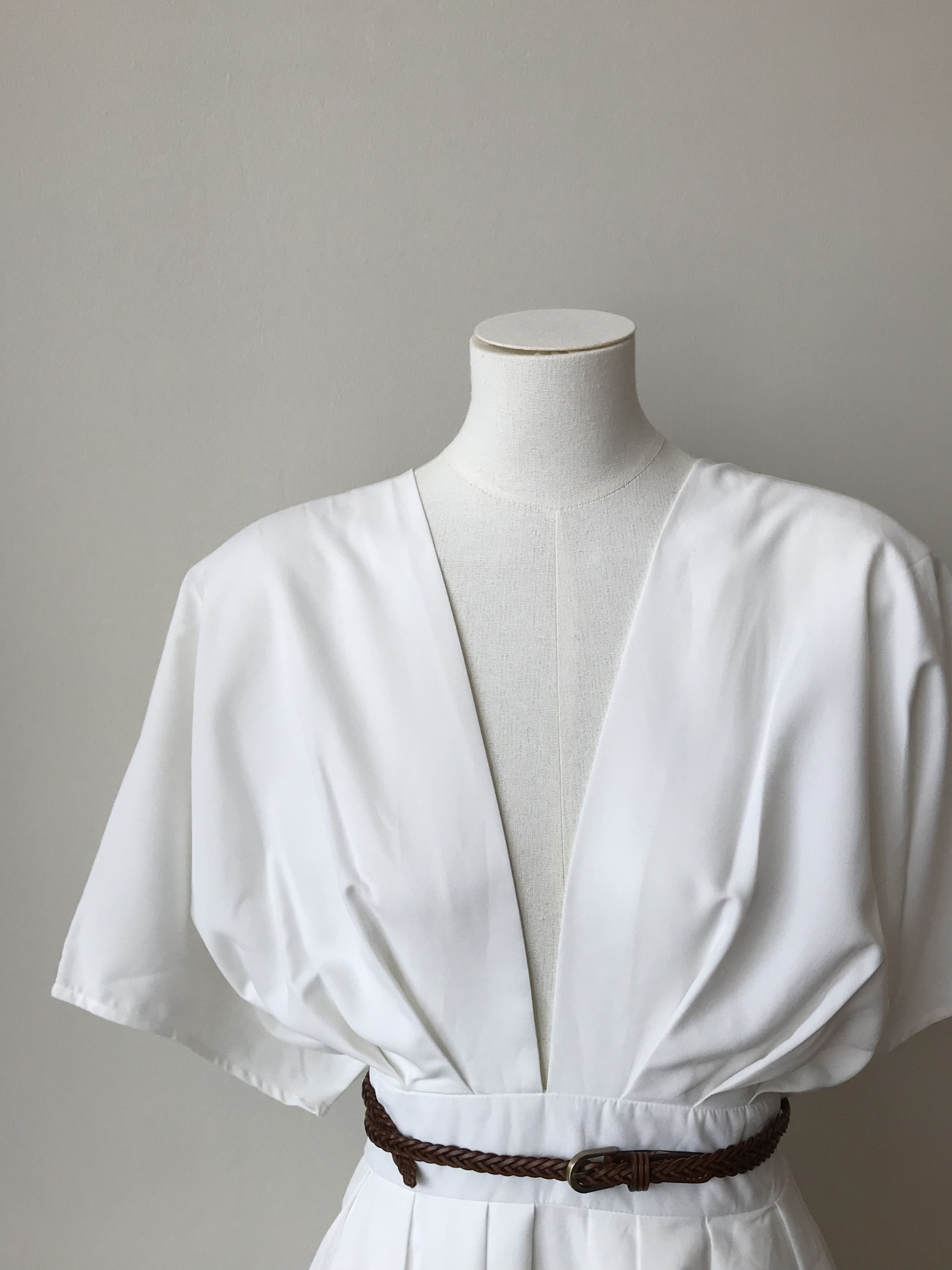 Violet Structured V-Neck Dress