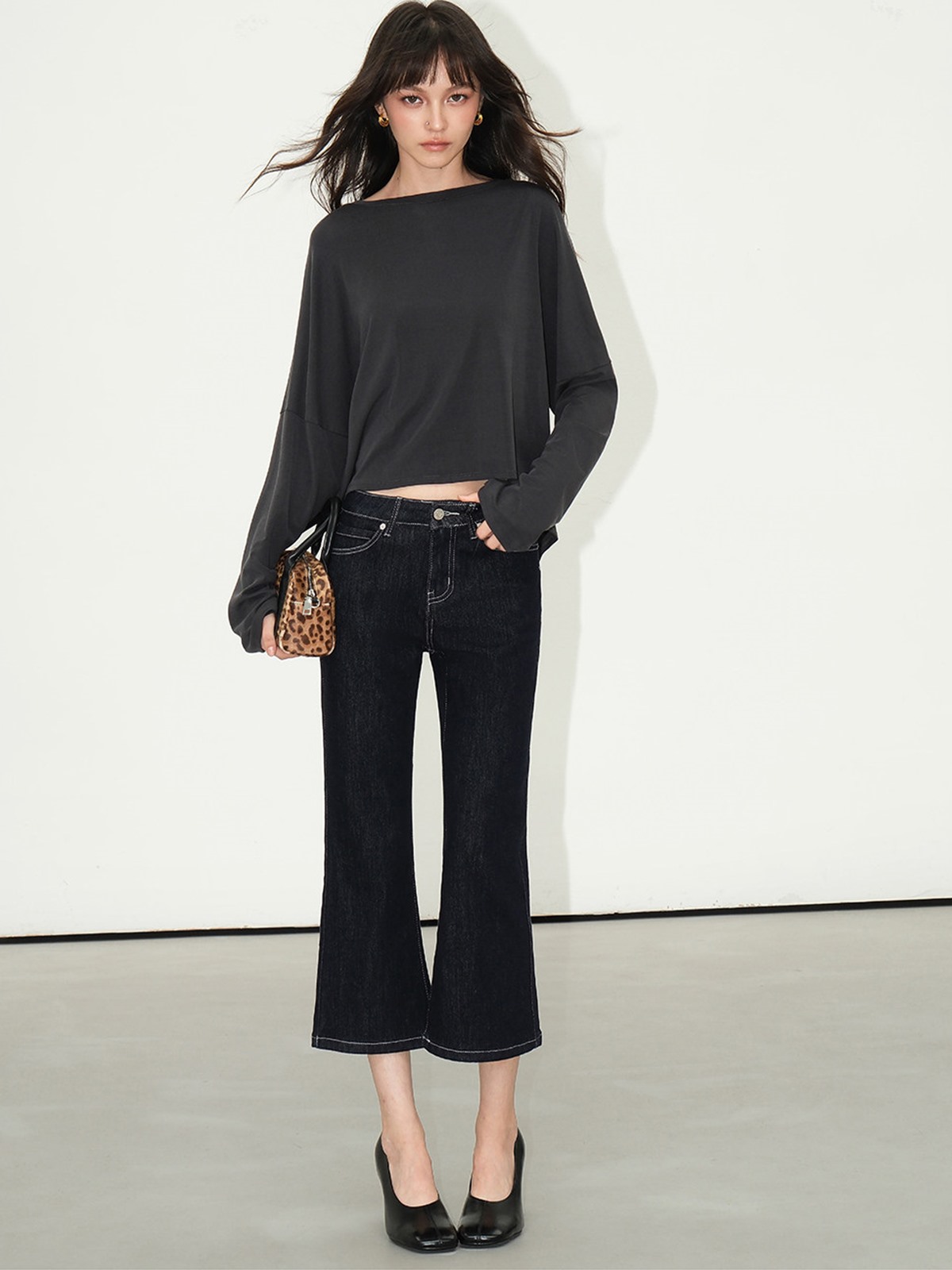 Laurel Cropped Flare Jeans
