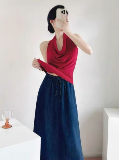 Landry Swing Collar Knit Top