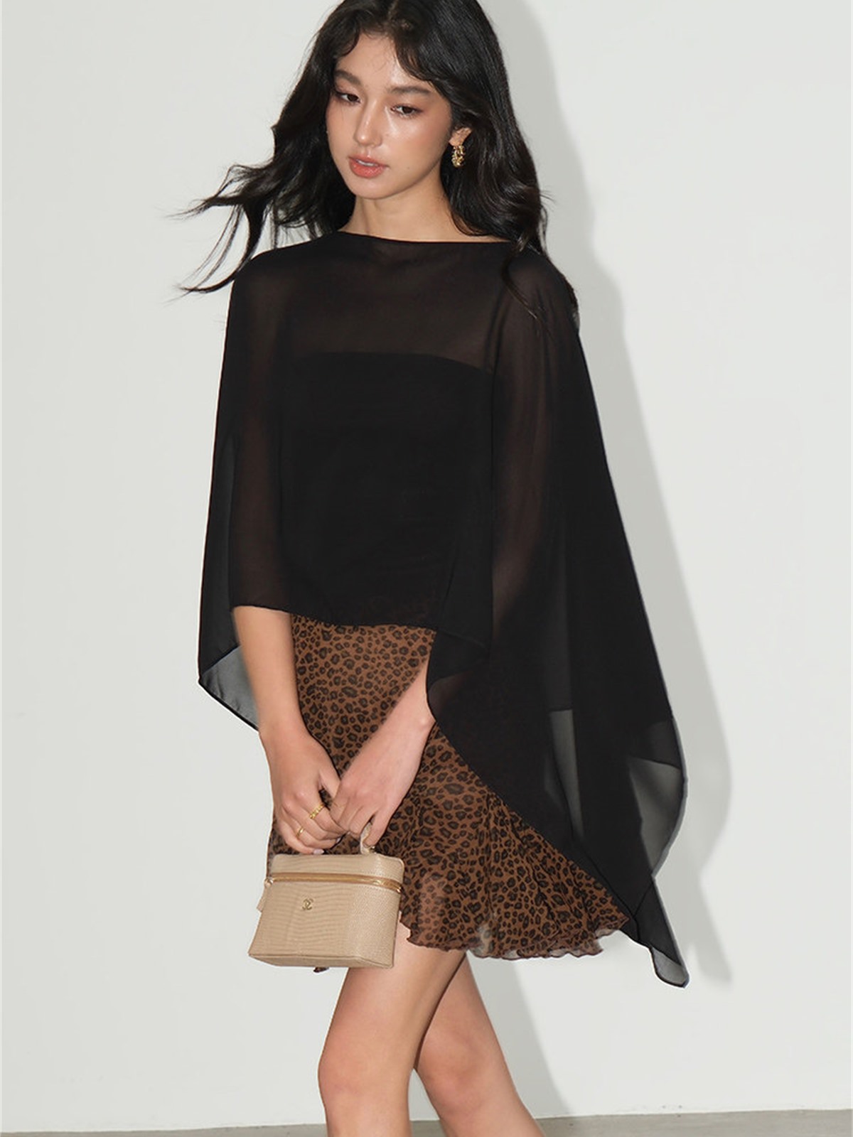 Liora Chiffon Cape & Tube Top (Sold Separately)