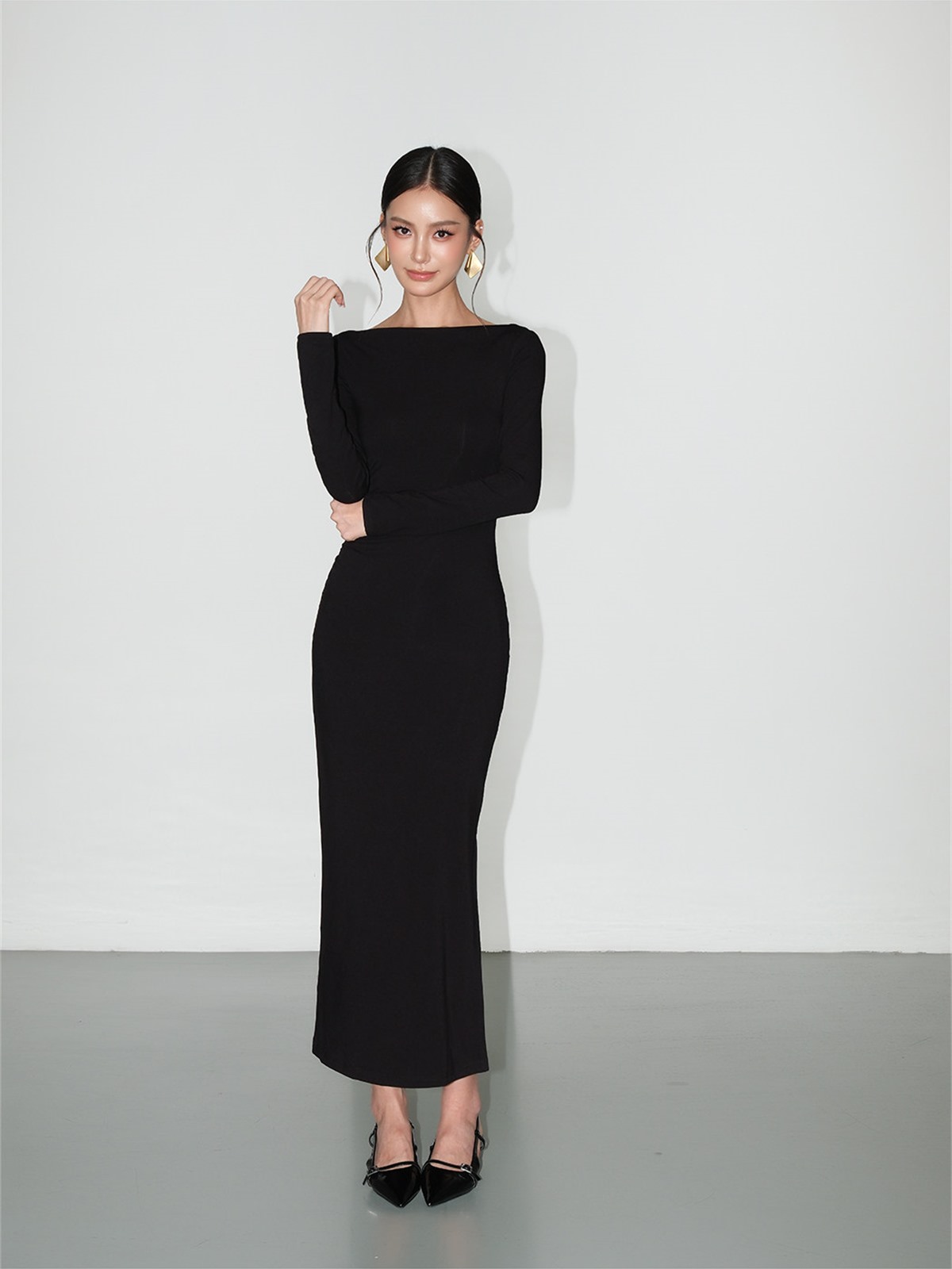 Livia Bodycon Knit Maxi Dress