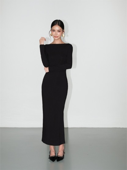 Livia Bodycon Knit Maxi Dress