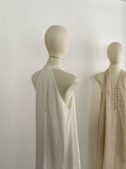Petyr Linen Halter Neck Maxi Dress