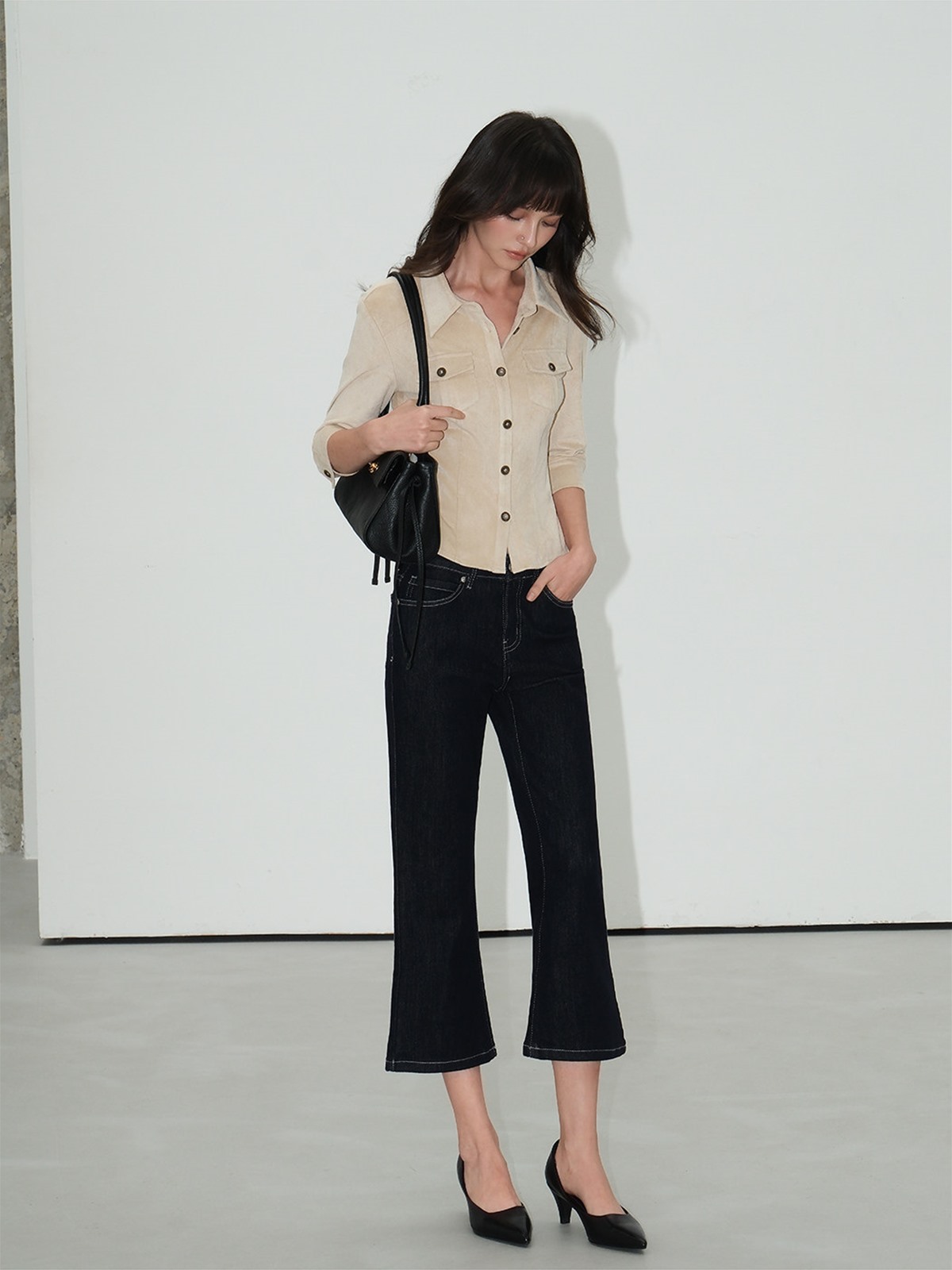 Laurel Cropped Flare Jeans