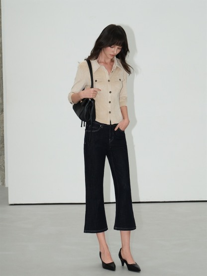 Laurel Cropped Flare Jeans