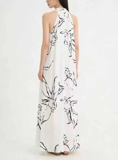 Pantene Graphic Printing Maxi Dress