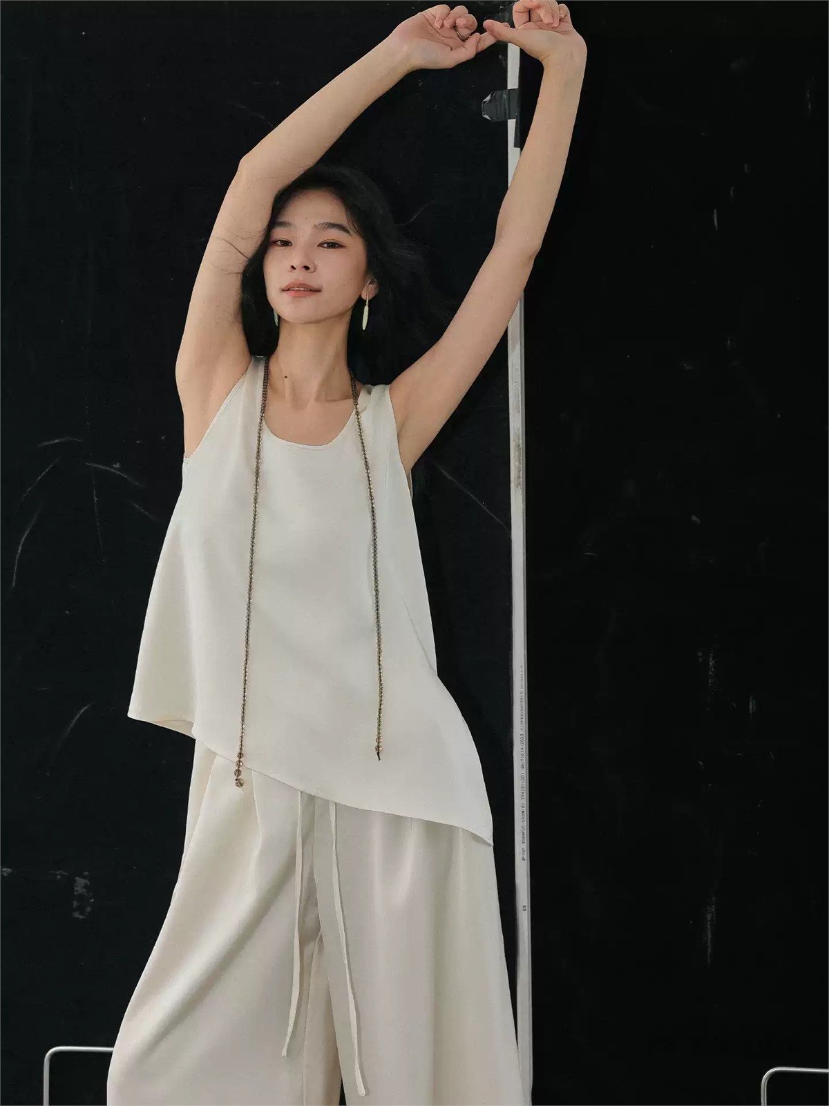 Hadley Draped Sleeveless Top & Wide-Leg Pants (Sold Separately)