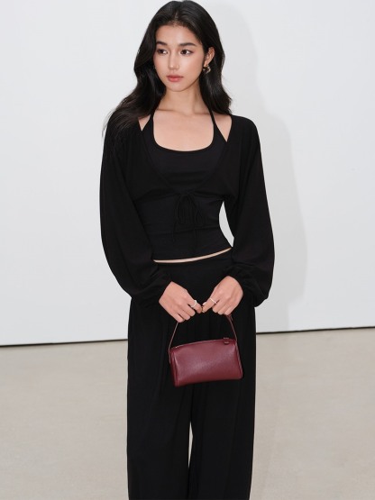 Loredana Camisole, Cropped Cardigan & Wide-Leg Pants (Sold Separately)