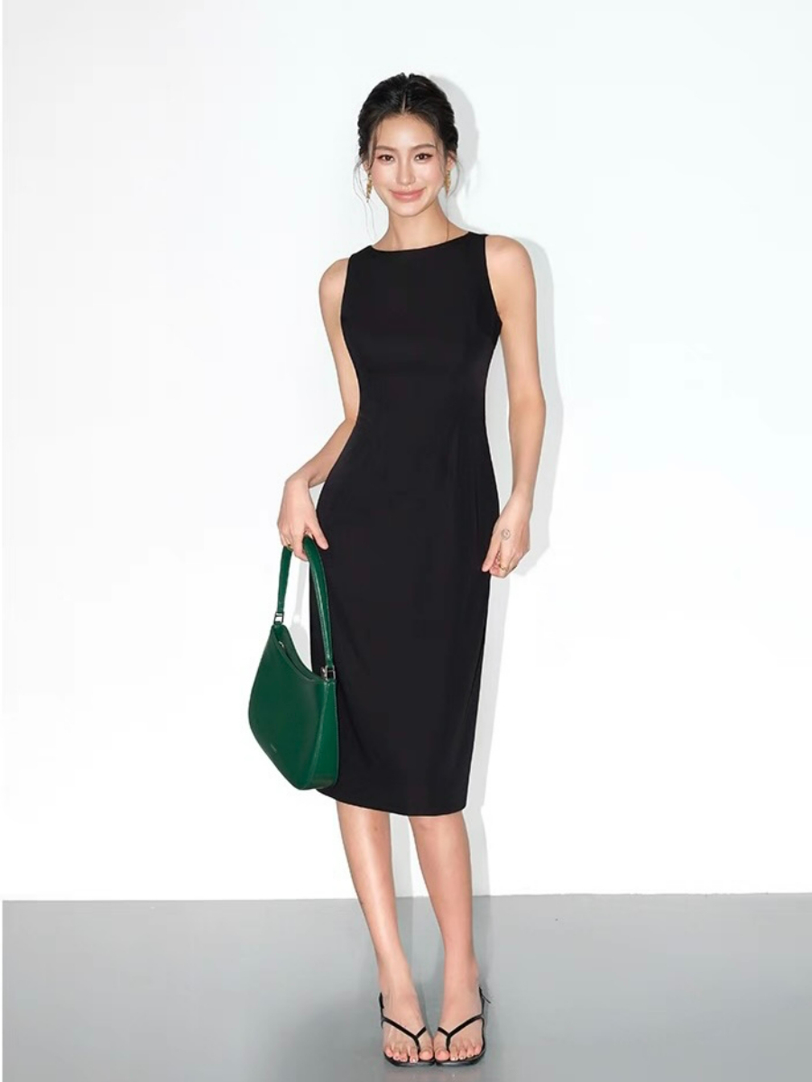 Katalyna Sleeveless Midi Dress