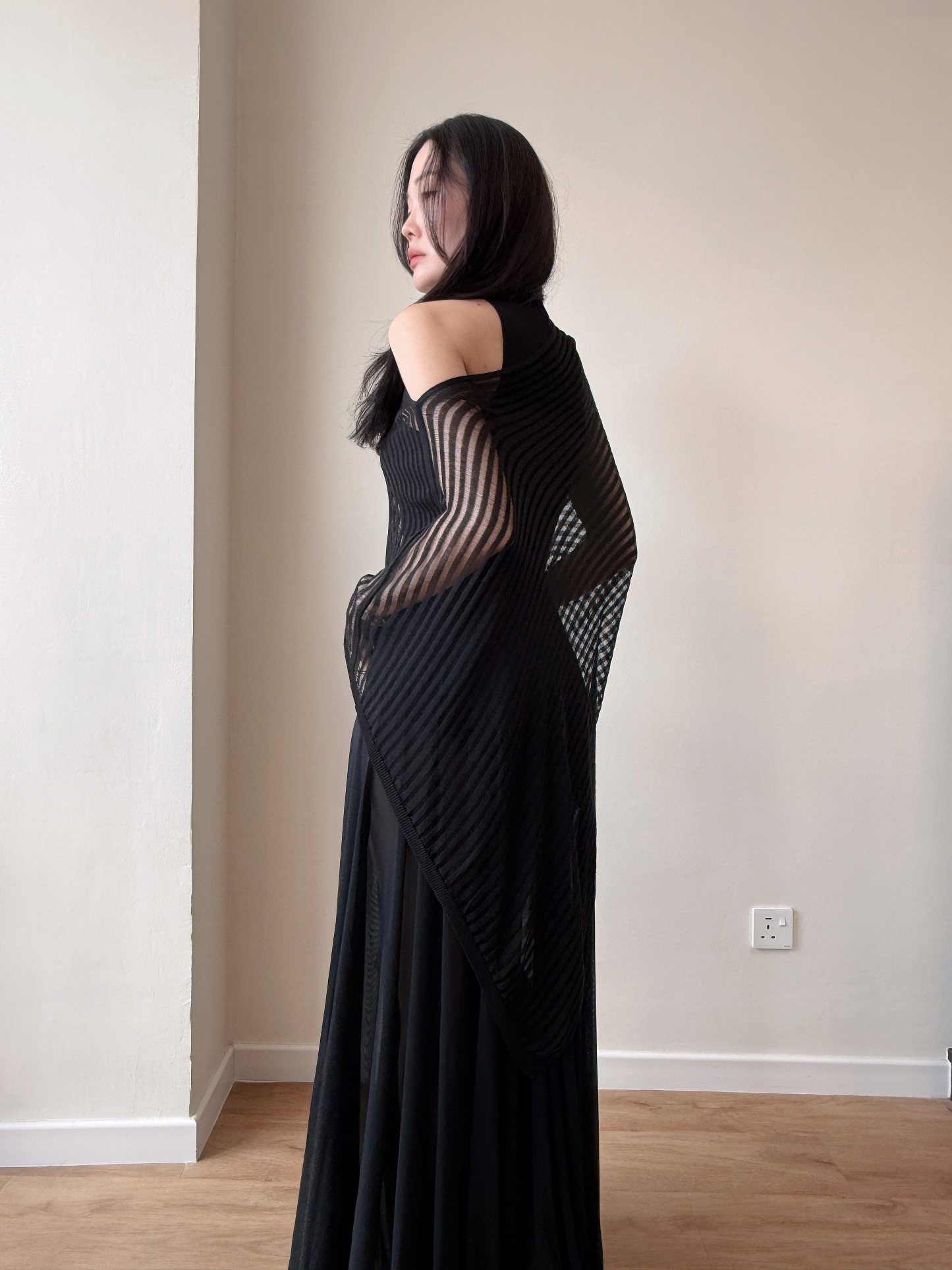 Dracula Bodycon Sheer Maxi Dress