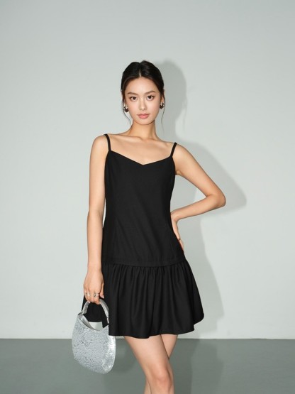 Milana Cami Mini Dress-The Black Bow-