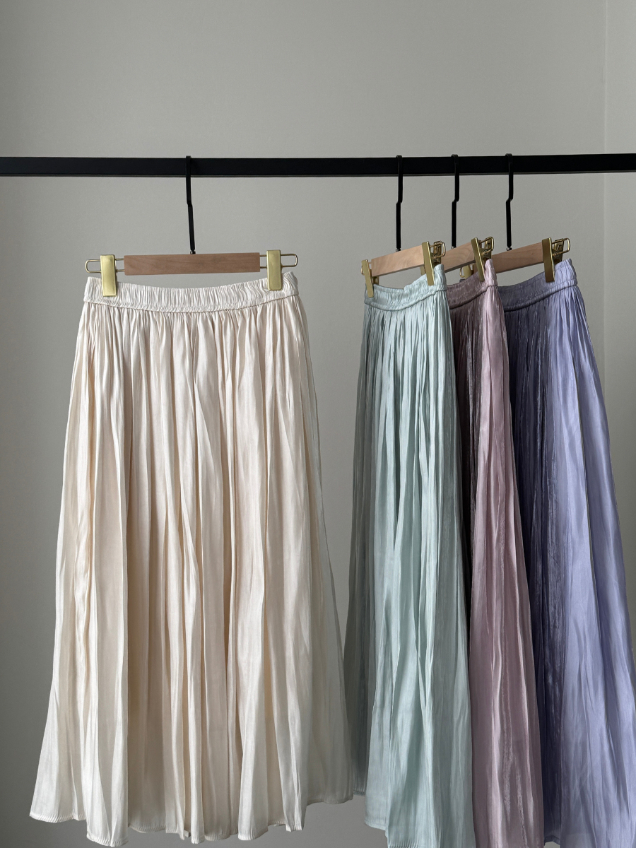 Xenna Pleated A-Line Skirt-The Black Bow-