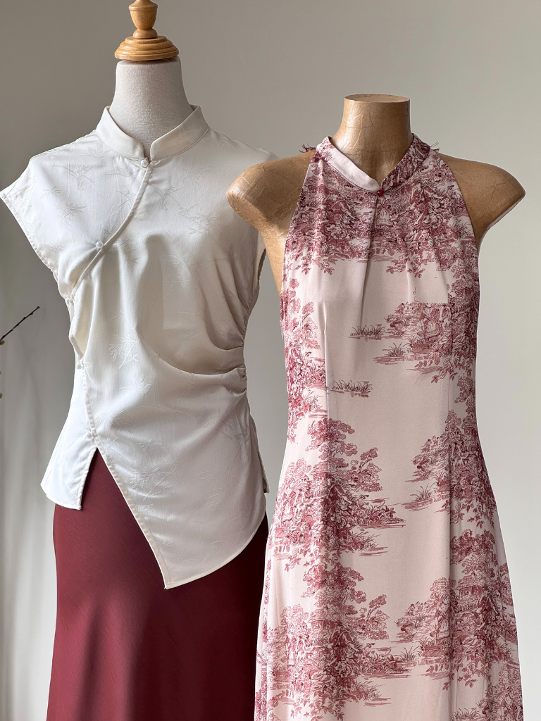 Xue Lee Halter Back Lace Pencil Cheongsam-The Black Bow-