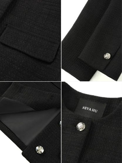 Jadey Tweed Jacket-The Black Bow-