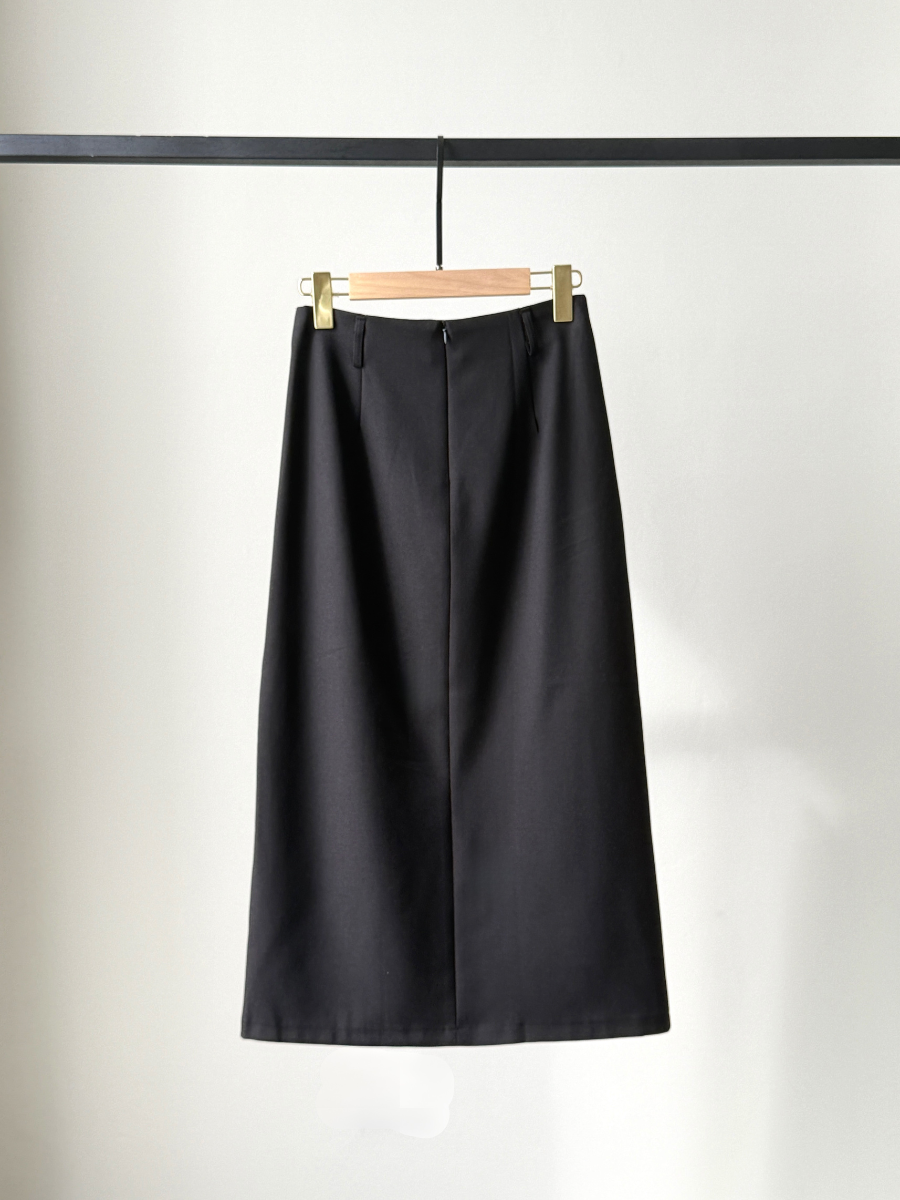 Sabrine A-Line Side Slit Skirt