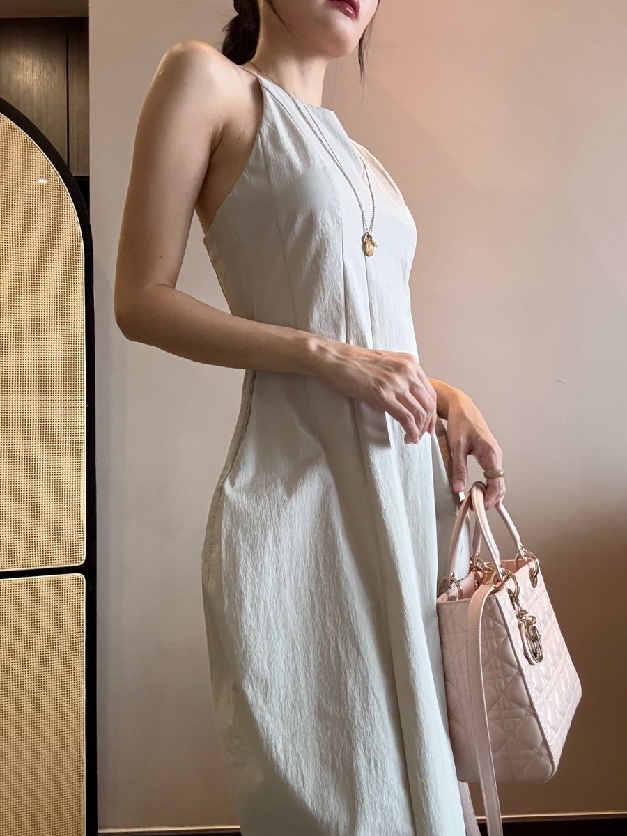 Keyla Halter Neck Dress with Pocket