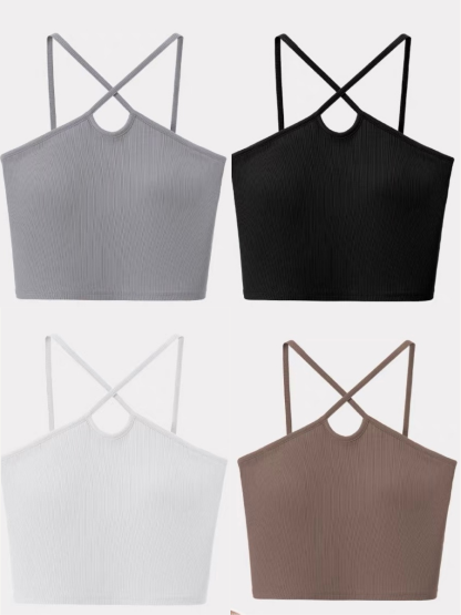 Briella Halter Neck Padded Top