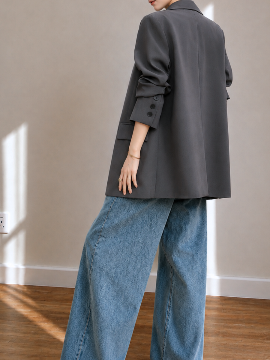 Colbie Relaxed Single-Button Blazer