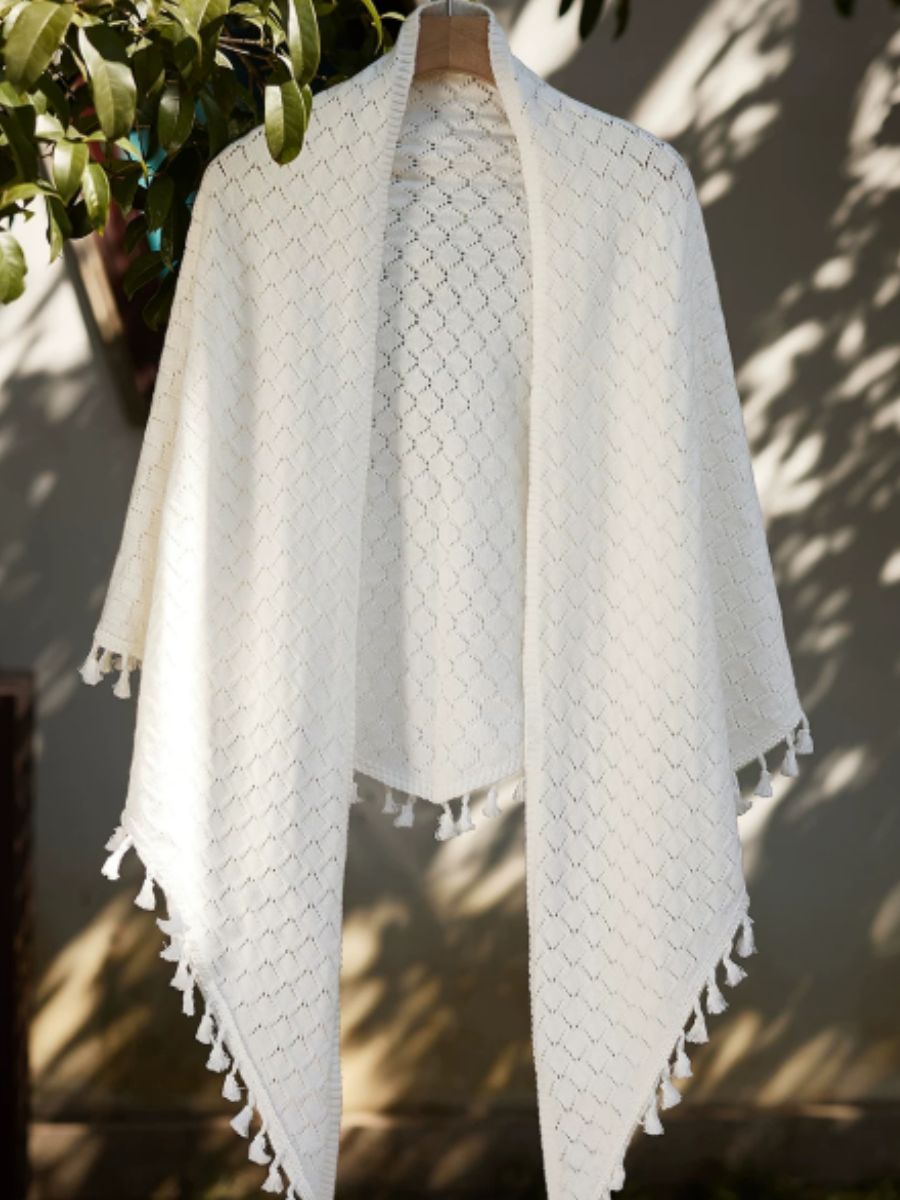 Ya Che Oriental Tassel Shawl