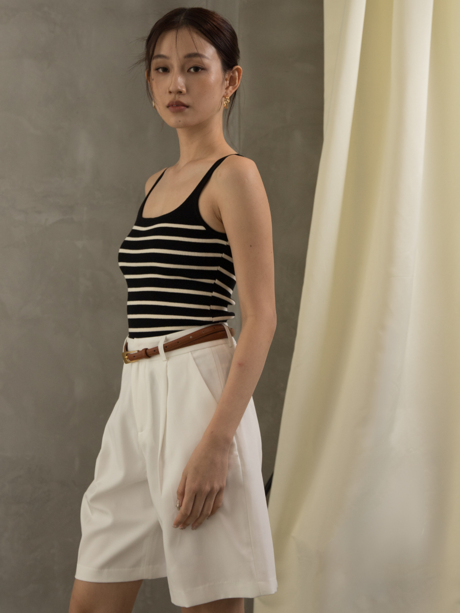 Gya Striped Knit Top (Discounted-Free Size)-The Black Bow-