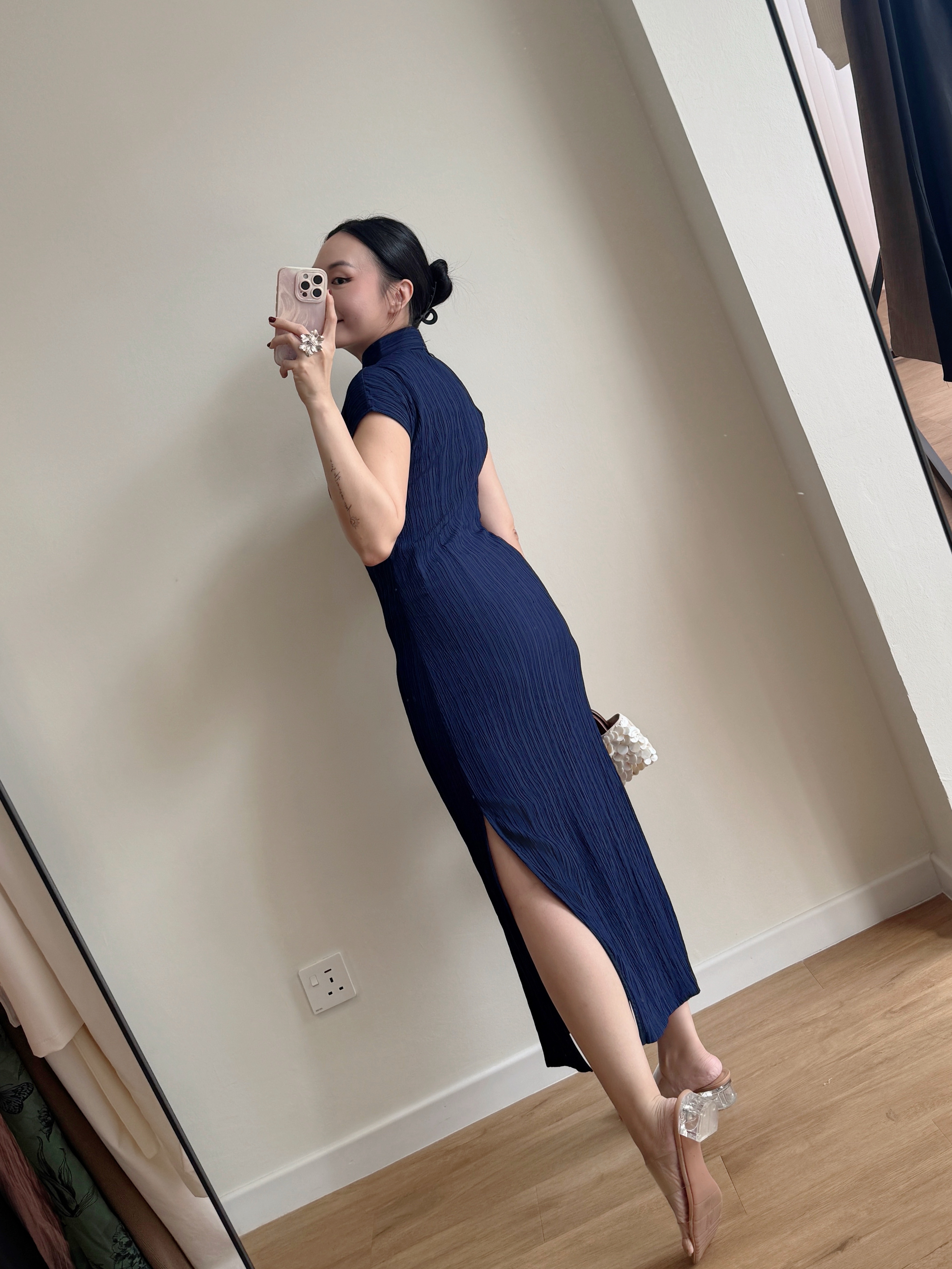 Ya Shen Stripe Cheongsam